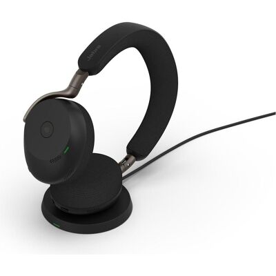 Jabra Evolve3 75 MS + Ladestation (Kabellos, USB-C, Microsoft Teams), Office Headset, Schwarz Jabra Evolve3 75 MS + Ladestation (Kabellos, USB-C, Microsoft Teams), Office Headset, Schwarz