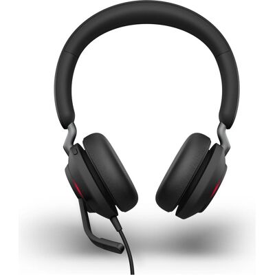 Jabra Evolve2 40 SE (Kabelgebunden, USB-A, USB-C, Microsoft Teams), Office Headset, Schwarz Jabra Evolve2 40 SE (Kabelgebunden, USB-A, USB-C, Microsoft Teams), Office Headset, Schwarz