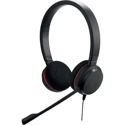 Jabra Evolve 20 MS (Kabelgebunden, USB-A, USB-C, Microsoft Teams), Office Headset, Schwarz Jabra Evolve 20 MS (Kabelgebunden, USB-A, USB-C, Microsoft Teams), Office Headset, Schwarz