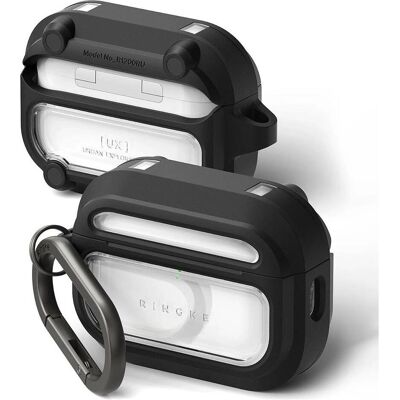 Ringke Ux Magnetisch Magsafe Apple Airpods Pro 3 Schwarz/Klar, Kopfhörertasche + Schutzhülle, Schwarz, Transparent Ringke Ux Magnetisch Magsafe Apple Airpods Pro 3 Schwarz/Klar, Kopfhörertasche + Schutzhülle, Schwarz, Transparent