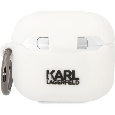 Karl Lagerfeld AirPods 3 Silikonhülle - Weiß - Kopfhörer Tasche Karl Lagerfeld AirPods 3 Silikonhülle - Weiß - Kopfhörer Tasche