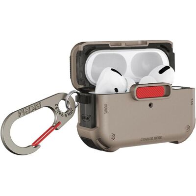 Skinarma Case Mecha for AirPods Pro 2 champagne (Kopfhörer Hülle), Kopfhörertasche + Schutzhülle, Gold Skinarma Case Mecha for AirPods Pro 2 champagne (Kopfhörer Hülle), Kopfhörertasche + Schutzhülle, Gold