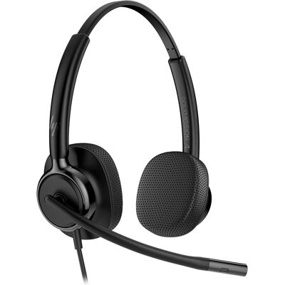 HP Poly Mission 425 (Kabelgebunden, USB-A, USB-C, Microsoft Teams, Zoom), Office Headset, Schwarz HP Poly Mission 425 (Kabelgebunden, USB-A, USB-C, Microsoft Teams, Zoom), Office Headset, Schwarz
