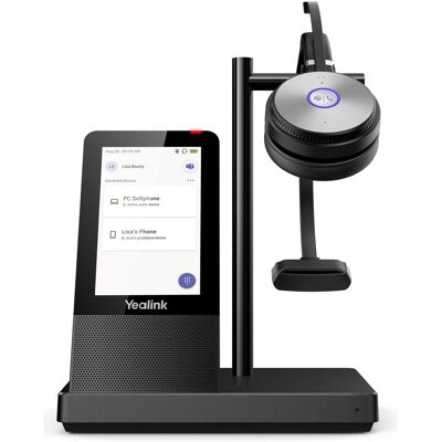 Yealink WH66 (Kabellos, USB-A, Microsoft Teams, Skype), Office Headset, Schwarz Yealink WH66 (Kabellos, USB-A, Microsoft Teams, Skype), Office Headset, Schwarz