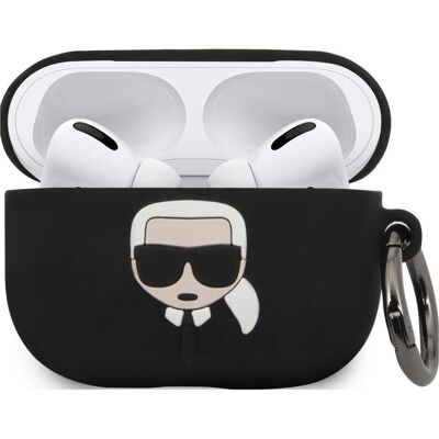Karl Lagerfeld Airpods Pro Silikonhülle - Schwarz - Schutz & Stil Karl Lagerfeld Airpods Pro Silikonhülle - Schwarz - Schutz & Stil