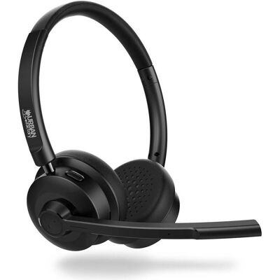 Urban Factory Bluetooth 5.3 On-Ear Conference (NC, Kabelgebunden, Kabellos), Kopfhörer, Schwarz Urban Factory Bluetooth 5.3 On-Ear Conference (NC, Kabelgebunden, Kabellos), Kopfhörer, Schwarz