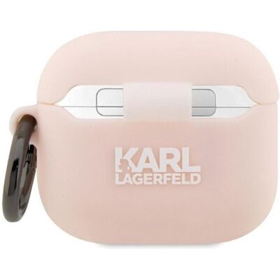 Karl Lagerfeld Modell KLAPRUNIKP Pink AirPods Pro Hülle mit 3D Karl Head Karl Lagerfeld Modell KLAPRUNIKP Pink AirPods Pro Hülle mit 3D Karl Head