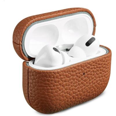 Accezz Echt Lederen Case AirPods Pro 2 - Cognac (Ladecase Hülle), Kopfhörertasche + Schutzhülle, Braun Accezz Echt Lederen Case AirPods Pro 2 - Cognac (Ladecase Hülle), Kopfhörertasche + Schutzhülle, Braun