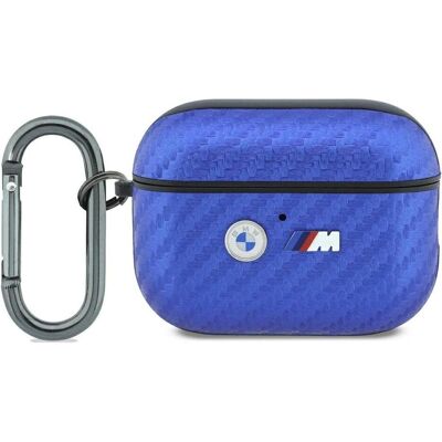 BMW Etui M Carbon Metal Logo do AirPodsPro 3 jasnoniebieski (Kopfhörer Hülle), Kopfhörertasche + Schutzhülle, Blau BMW Etui M Carbon Metal Logo do AirPodsPro 3 jasnoniebieski (Kopfhörer Hülle), Kopfhörertasche + Schutzhülle, Blau