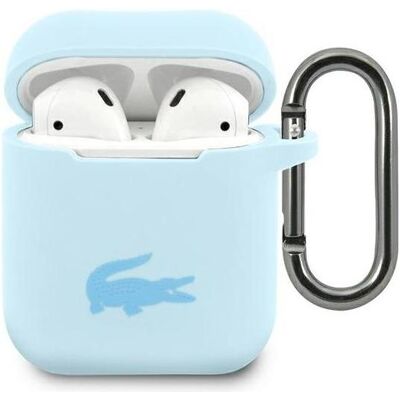 Lacoste LCA2SLB AirPods cover niebieski/ blue Silicone (Kopfhörer Hülle), Kopfhörertasche + Schutzhülle, Blau Lacoste LCA2SLB AirPods cover niebieski/ blue Silicone (Kopfhörer Hülle), Kopfhörertasche + Schutzhülle, Blau