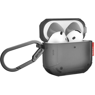 Skinarma Case Mecha CE for AirPods 4 smoke (Kopfhörer Hülle), Kopfhörertasche + Schutzhülle, Grau Skinarma Case Mecha CE for AirPods 4 smoke (Kopfhörer Hülle), Kopfhörertasche + Schutzhülle, Grau