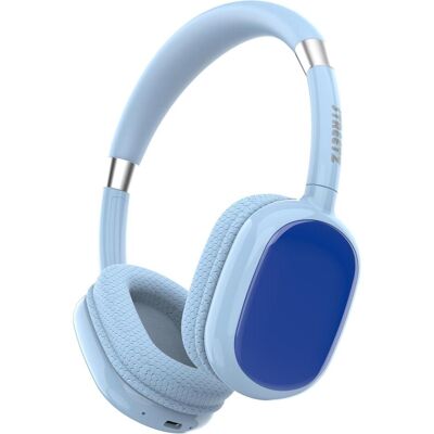 Streetz BT10 Kids Bluetooth headphones, mic, blue (Keine Geräuschunterdrückung, 25 h, Kabelgebunden, Kabellos), Kopfhörer, Blau Streetz BT10 Kids Bluetooth headphones, mic, blue (Keine Geräuschunterdrückung, 25 h, Kabelgebunden, Kabellos), Kopfhörer, Blau