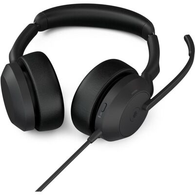 Jabra Evolve2 50 (Kabelgebunden, USB-C, Cisco, Google Meet, Microsoft Teams, Unify, Zoom), Office Headset, Schwarz Jabra Evolve2 50 (Kabelgebunden, USB-C, Cisco, Google Meet, Microsoft Teams, Unify, Zoom), Office Headset, Schwarz