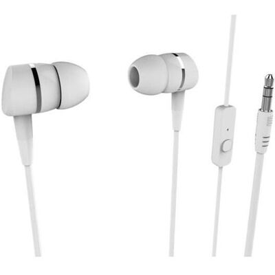 Vivanco In-Ohr-Kopfhörer Smartsound-Ohrhörer mit 3,5-mm-Klinkenstecker Weiss (Kabelgebunden), Kopfhörer, Weiss Vivanco In-Ohr-Kopfhörer Smartsound-Ohrhörer mit 3,5-mm-Klinkenstecker Weiss (Kabelgebunden), Kopfhörer, Weiss