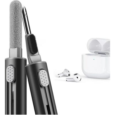 Screenguard 3-in-1 Kopfhörer Reinigungsstift Cleaning Kit (Apple AirPods, Samsung Galaxy Buds FE), Kopfhörer Ersatzteile, Schwarz, Grau Screenguard 3-in-1 Kopfhörer Reinigungsstift Cleaning Kit (Apple AirPods, Samsung Galaxy Buds FE), Kopfhörer Ersatzteile, Schwarz, Grau