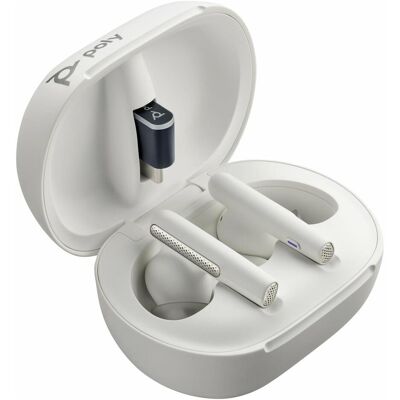 HP Poly Voyager Free 60/60+ (Kabellos, Microsoft Teams), Office Headset, Weiss HP Poly Voyager Free 60/60+ (Kabellos, Microsoft Teams), Office Headset, Weiss