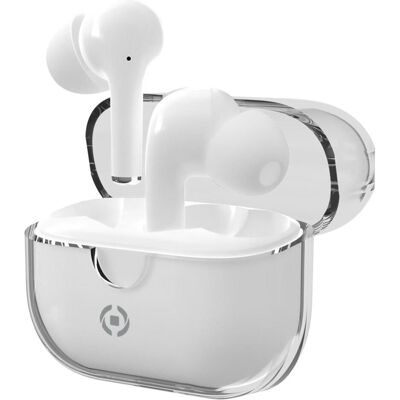 Celly CLEAR Cuff True Wireless Stereo (TWS) In-Ear Musik und Anrufe USB Typ-C Bluetooth Schwarz (ANC, 5 h, Kabellos), Kopfhörer, Weiss Celly CLEAR Cuff True Wireless Stereo (TWS) In-Ear Musik und Anrufe USB Typ-C Bluetooth Schwarz (ANC, 5 h, Kabellos), Kopfhörer, Weiss