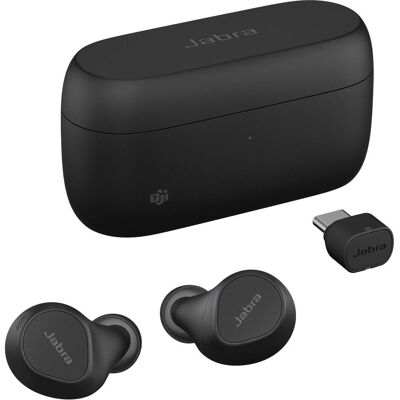 Jabra Evolve2 Buds MS (Kabellos, USB-C, Microsoft Teams), Office Headset, Schwarz Jabra Evolve2 Buds MS (Kabellos, USB-C, Microsoft Teams), Office Headset, Schwarz