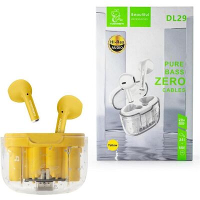 Vega+ Denmen Ohrhörer Gelbe Bluetooth-Kopfhörer Dl29 Tws (Kabellos), Kopfhörer, Gelb Vega+ Denmen Ohrhörer Gelbe Bluetooth-Kopfhörer Dl29 Tws (Kabellos), Kopfhörer, Gelb