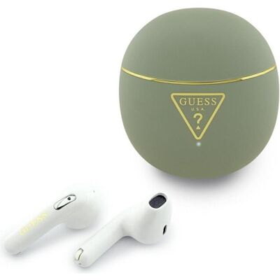 Guess TWS Earphones Gold Line Triangle khaki (4 h, Kabellos), Kopfhörer, Grün Guess TWS Earphones Gold Line Triangle khaki (4 h, Kabellos), Kopfhörer, Grün