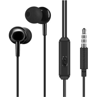 Hoco Kabelgebundene Kopfhörer Ohrhörer Klinke 3,5 mm mit Mikrofon M14 schwarz (Kabelgebunden), Kopfhörer, Schwarz Hoco Kabelgebundene Kopfhörer Ohrhörer Klinke 3,5 mm mit Mikrofon M14 schwarz (Kabelgebunden), Kopfhörer, Schwarz