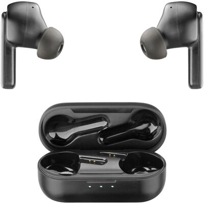 Cellular Line SHEER Wireless Earphones mit ANC technology Black (7 h, Kabelgebunden), Kopfhörer, Schwarz Cellular Line SHEER Wireless Earphones mit ANC technology Black (7 h, Kabelgebunden), Kopfhörer, Schwarz