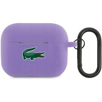 Lacoste LCAP2SLOU AirPods Pro 2 fioletowy/parme Silicone Croc Logo (Kopfhörer Hülle), Kopfhörertasche + Schutzhülle, Violett, Pink Lacoste LCAP2SLOU AirPods Pro 2 fioletowy/parme Silicone Croc Logo (Kopfhörer Hülle), Kopfhörertasche + Schutzhülle, Violett, Pink