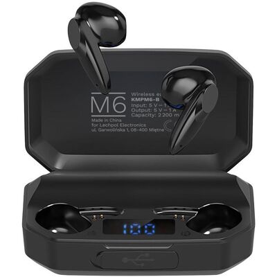 Krüger&Matz Kabelloser M6-Kopfhörer mit Netzteil – schwarze Farbe (5 h, Kabellos), Kopfhörer, Schwarz Krüger&Matz Kabelloser M6-Kopfhörer mit Netzteil – schwarze Farbe (5 h, Kabellos), Kopfhörer, Schwarz