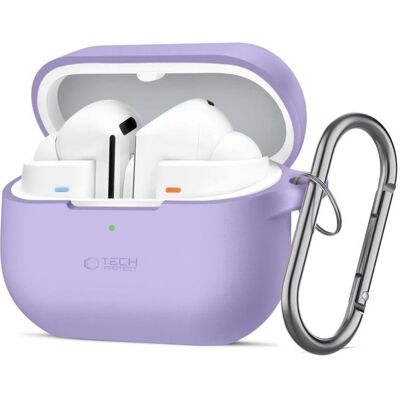 Tech-Protect Silikonhaken Samsung Galaxy Buds 3 / 3 Fe / 3 Pro Lavendel (Kopfhörer Hülle), Kopfhörertasche + Schutzhülle, Violett Tech-Protect Silikonhaken Samsung Galaxy Buds 3 / 3 Fe / 3 Pro Lavendel (Kopfhörer Hülle), Kopfhörertasche + Schutzhülle, Violett