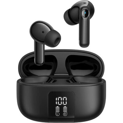 Joyroom Wireless Earphones with ANC and Smart App Control - Black (ANC, 7 h, Kabellos), Kopfhörer, Schwarz Joyroom Wireless Earphones with ANC and Smart App Control - Black (ANC, 7 h, Kabellos), Kopfhörer, Schwarz