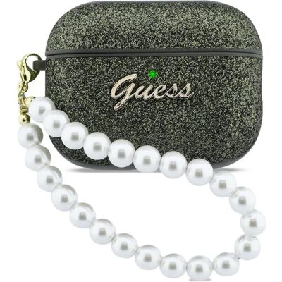 Guess Case Glitter Pearl Strap for AirPods Pro 3 khaki (Kopfhörer Hülle), Kopfhörertasche + Schutzhülle, Grün Guess Case Glitter Pearl Strap for AirPods Pro 3 khaki (Kopfhörer Hülle), Kopfhörertasche + Schutzhülle, Grün