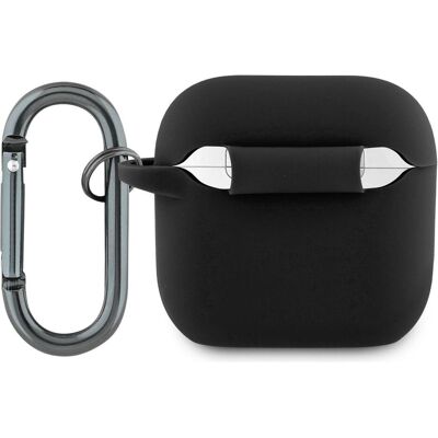 Lacoste LCA4SLOK AirPods 4 (Ladecase Hülle), Kopfhörertasche + Schutzhülle, Schwarz Lacoste LCA4SLOK AirPods 4 (Ladecase Hülle), Kopfhörertasche + Schutzhülle, Schwarz