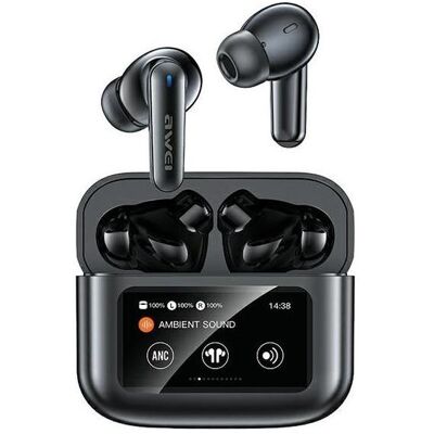 Awei słuchawki Bluetooth 5.3 T56 ANC TWS + stacja dokująca czarny/black (ANC, 5 h, Kabellos), Kopfhörer, Schwarz Awei słuchawki Bluetooth 5.3 T56 ANC TWS + stacja dokująca czarny/black (ANC, 5 h, Kabellos), Kopfhörer, Schwarz