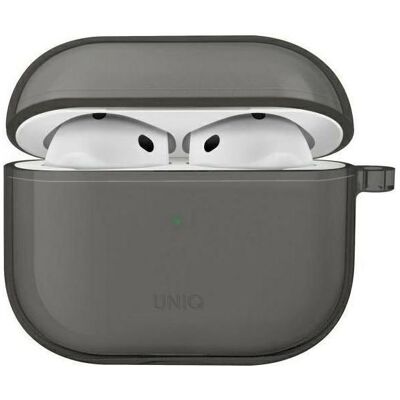 Uniq case Glase AirPods 4 glossy smoke (Kopfhörer Hülle), Kopfhörertasche + Schutzhülle, Schwarz, Transparent Uniq case Glase AirPods 4 glossy smoke (Kopfhörer Hülle), Kopfhörertasche + Schutzhülle, Schwarz, Transparent