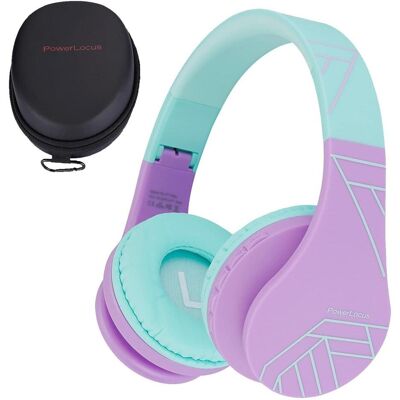 PowerLocus Bluetooth Headphones P1 Teal-Purple PowerLocus Bluetooth Headphones P1 Teal-Purple