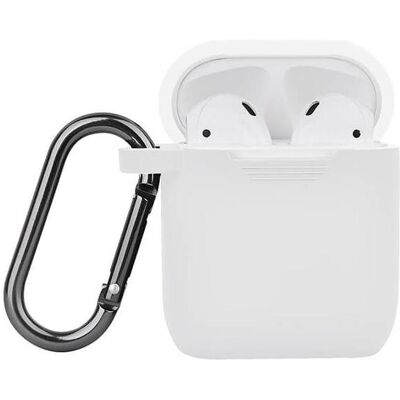 Carl NORTH Airpods Beskyttelses Case (Kopfhörer Hülle), Kopfhörertasche + Schutzhülle, Weiss Carl NORTH Airpods Beskyttelses Case (Kopfhörer Hülle), Kopfhörertasche + Schutzhülle, Weiss