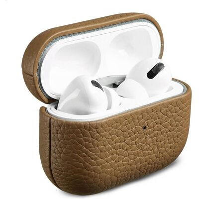 Accezz Echt Lederen Case AirPods Pro - Taupe (Ladecase Hülle), Kopfhörertasche + Schutzhülle, Braun Accezz Echt Lederen Case AirPods Pro - Taupe (Ladecase Hülle), Kopfhörertasche + Schutzhülle, Braun