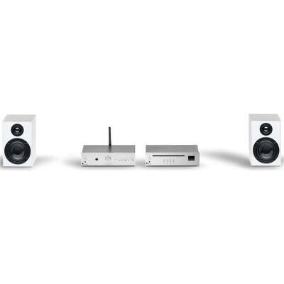 Pro-Ject Stereo-Set E CD (CD Player), Stereoanlage, Silber, Weiss Pro-Ject Stereo-Set E CD (CD Player), Stereoanlage, Silber, Weiss