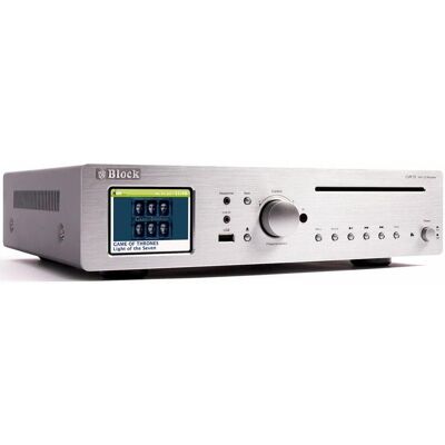 Block CD-Internet-Receiver-Set (CD Player), HiFi Komponente, Silber Block CD-Internet-Receiver-Set (CD Player), HiFi Komponente, Silber