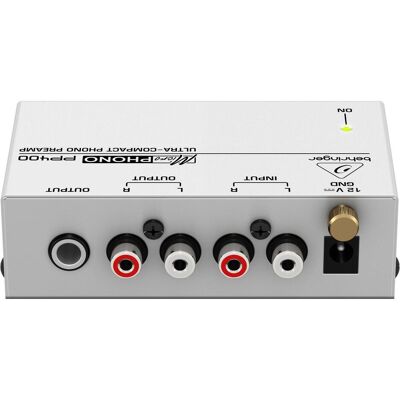Behringer Microphono PP400, Phono Vorverstärker, Weiss Behringer Microphono PP400, Phono Vorverstärker, Weiss
