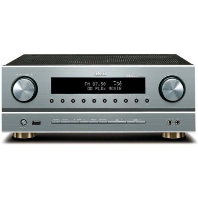 Akai AS005RA-750B (5.1 Kanal, AM, FM), AV Receiver, Silber Akai AS005RA-750B (5.1 Kanal, AM, FM), AV Receiver, Silber