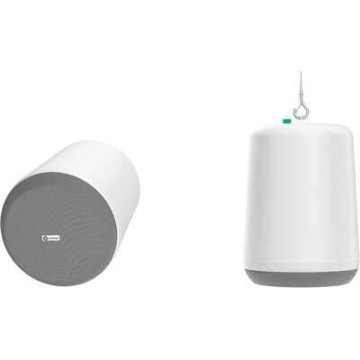 Kramer PN-6P pendant speaker white single unit (30 W), Soundbar, Weiss, Grau Kramer PN-6P pendant speaker white single unit (30 W), Soundbar, Weiss, Grau