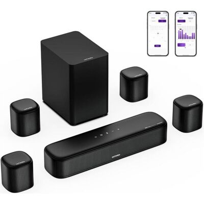 Ultimea Aura A60 (350 W, 7.1 Kanal), Soundbar, Schwarz Ultimea Aura A60 (350 W, 7.1 Kanal), Soundbar, Schwarz