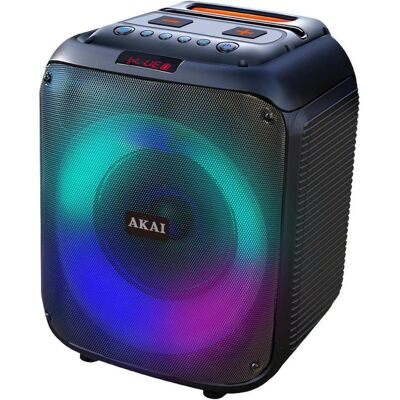 Akai ABTS-V30 Tragbarer Lautsprecher - Bluetooth, 40W, LED, RGB, Mikrofon Akai ABTS-V30 Tragbarer Lautsprecher - Bluetooth, 40W, LED, RGB, Mikrofon