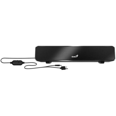 Genius USB Soundbar 100 (6 W, 2.0 Kanal), Soundbar, Schwarz Genius USB Soundbar 100 (6 W, 2.0 Kanal), Soundbar, Schwarz
