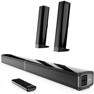 Oakcastle SB80 Bluetooth Split Soundbar - Schwarz (120 W), Soundbar, Schwarz Oakcastle SB80 Bluetooth Split Soundbar - Schwarz (120 W), Soundbar, Schwarz