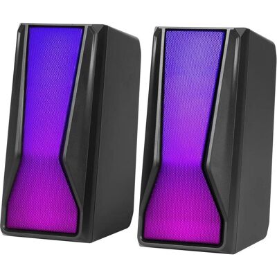Marvo Lautsprechers SG-274, 6W, schwarz, Bluetooth, Hintergrundbeleuchtung, PC Lautsprecher, Schwarz Marvo Lautsprechers SG-274, 6W, schwarz, Bluetooth, Hintergrundbeleuchtung, PC Lautsprecher, Schwarz