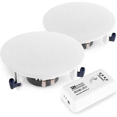 Inventum speaker - 2x plafond speaker Power Dynamics ESCS6 + Bluetooth versterker Power Dynamics BT10 - Compl (Passiv, 2x 15 W), PA Lautsprecher Inventum speaker - 2x plafond speaker Power Dynamics ESCS6 + Bluetooth versterker Power Dynamics BT10 - Compl (Passiv, 2x 15 W), PA Lautsprecher