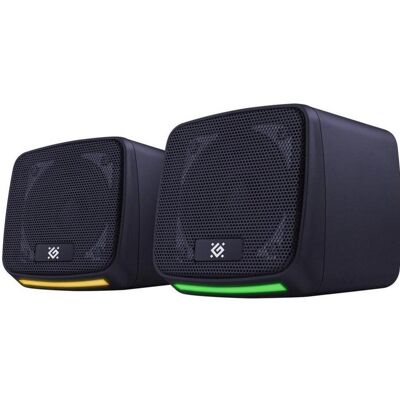 Defender GŁOŚNIKI PC J3 2.0 6W LED USB CZARNE 65963, PC Lautsprecher, Schwarz Defender GŁOŚNIKI PC J3 2.0 6W LED USB CZARNE 65963, PC Lautsprecher, Schwarz