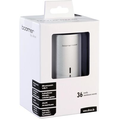 Ultron 112570 Tragbarer-/Partylautsprecher Tragbarer Mono-Lautsprecher Silber 2 W (4 h), Bluetooth Lautsprecher, Silber Ultron 112570 Tragbarer-/Partylautsprecher Tragbarer Mono-Lautsprecher Silber 2 W (4 h), Bluetooth Lautsprecher, Silber